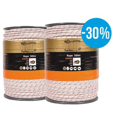 Gallagher Duopack TurboLine Cord 2x500m Weiß