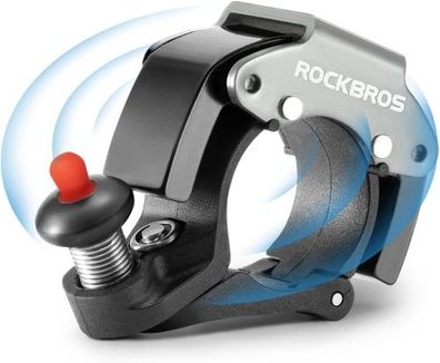 Rockbros Fahrradklingel "The Future - TITAN", lauter Sound, Ringklingel