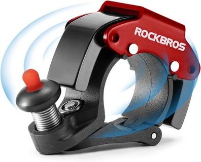 Rockbros Fahrradklingel "The Future - RED", lauter Sound, Ringklingel