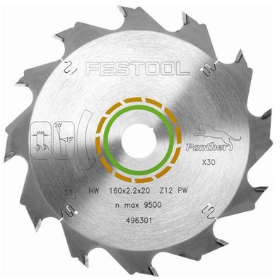 Festool Panther-Sägeblatt 160x2,2x20 PW12 496301