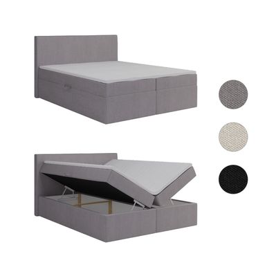 Boxspringbett Doppelbett Bett mit Bettkästen Falko Schlafzimmer Matratze H3 Topper