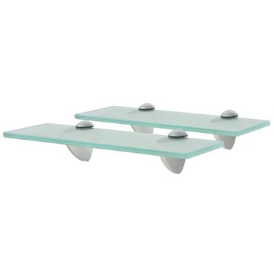 vidaXL Schweberegale 2 Stk. Glas 30x10 cm 8 mm