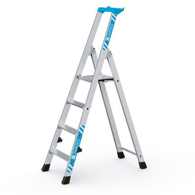 Zarges Nova S geboerdelte Stehleiter 4 Stufen