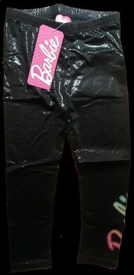 schwarze Leggings Motiv "Barbie" Größe 104 bis 134