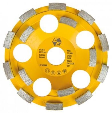 Eibenstock Diamant-Schleifteller Ø125 mm für Estrich (gelb)