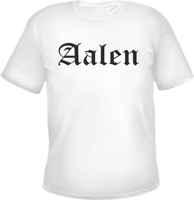 Aalen Herren T-Shirt - Altdeutsch - Weißes Tee Shirt