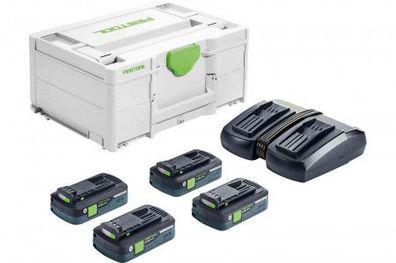 Festool Energie-Set SYS 18V 4 x 4,0 / TCL6 DUO