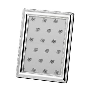 Fotorahmen Bildmaß 13x18 cm versilberter Einzelrahmen Bilderrahmen mit Perlrand
