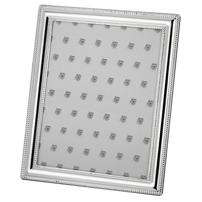 Fotorahmen Bildmaß 20x25 cm versilberter Einzelrahmen Bilderrahmen mit Perlrand