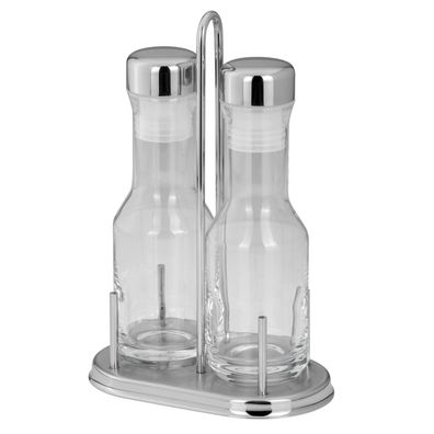 Essig Öl Menage Set 225 ml Glas/Edelstahl 2-teilig