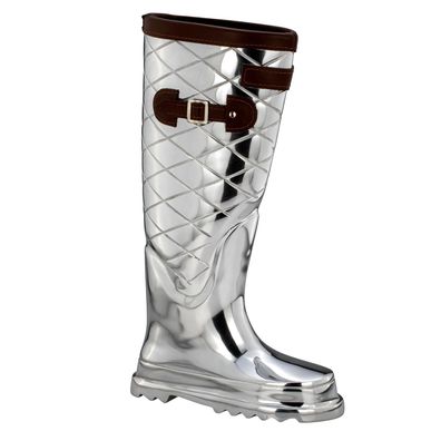 länglicher Alu Regenschirmständer 45 cm hoch Form Gummistiefel