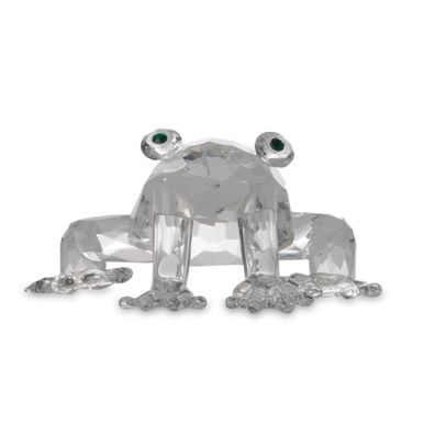 Glasfigur in Geschenkverpackung Motiv Frosch