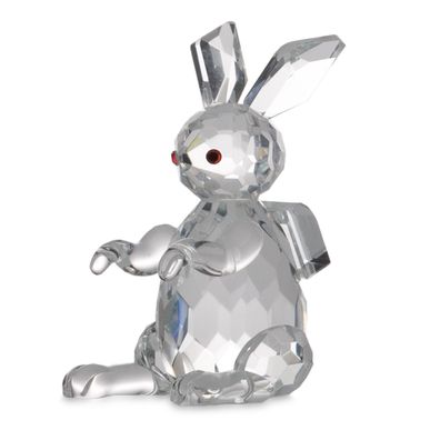 Glasfigur in Geschenkverpackung Motiv Hase