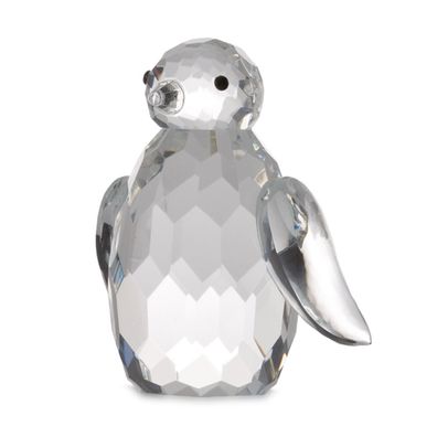 Glasfigur in Pinguin-Form 7 cm Deko Figur Glaspinguin Tierfigur Dekorationsfigur