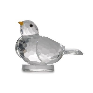 Glasfigur in Geschenkverpackung Motiv Vogel