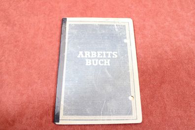 DDR Arbeitsbuch mit Stempel Frankfurt (Oder) Buchdrucker