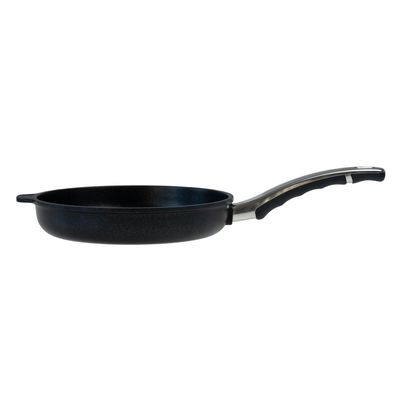 BAF Bratpfanne Induktion 24 cm - kleine runde Antihaftpfanne Aluguss - flacher Rand