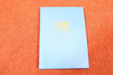 DDR Dokument FDJ Mitgliedsbuch ohne Foto mit Marken, Seelow 1987 , 273.1#4