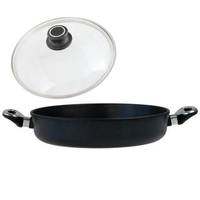 BAF runde hohe Kasserolle & Deckel 32 cm beschichtet Aluminiumguss