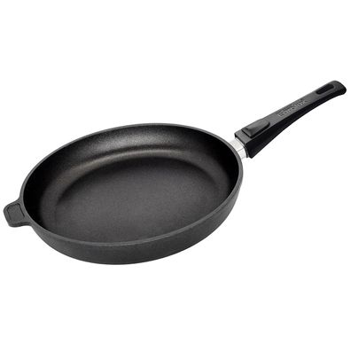Eurolux flache Bratpfanne Induktion Aluguss Griff abnehmbar 26 cm - Art.-Nr. EU126-3