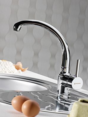 Pyramis Einhebelmischer Küchenarmatur Chrom Hochdruck-Armatur Spültischarmatur