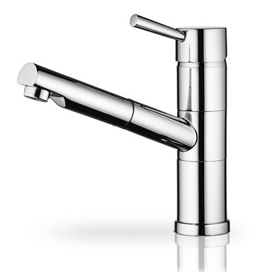 Pyramis kleiner verchromter Küchen Einhebelmischer Ausladung 200 mm