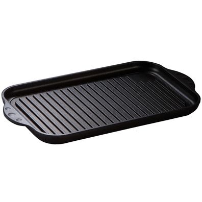 Eurolux kleine Teppanyaki Grillplatte 36.5 x 21.5 cm Induktion für Herd, Ofen & Grill