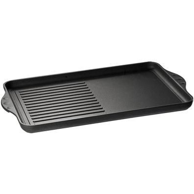 Eurolux Teppanyaki Grill-Platte Induktion 43x28 cm große Teppanyakiplatte glatt/geril