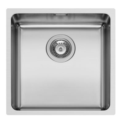 quadratische Edelstahl Unterbau Küchenspüle 40 cm