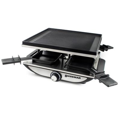 Swissmar Raclette mit antihaftbeschichteter Aluminium Grillplatte für 4 Personen