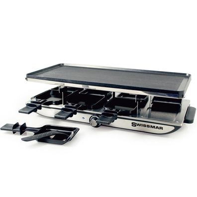 Swissmar Raclette Tischgrill Antihaft Aluminium Grillplatte Grill für 8 Personen