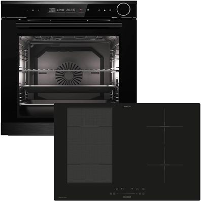 Oranier Dampf Backofen Set 14 Funktionen Einbau autark & Flexx-Induktion 80 cm