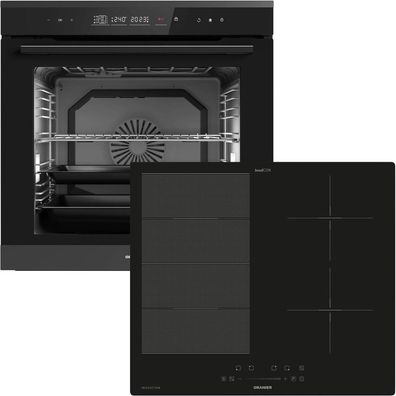 Oranier Einbau Backofen Set Pyrolyse Touch 14 Funktionen & Flexx-Induktion 60 cm