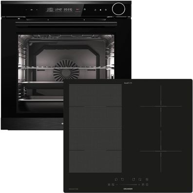 Oranier Dampf Backofen Set 14 Funktionen Einbau autark & Flexx-Induktion 60 cm