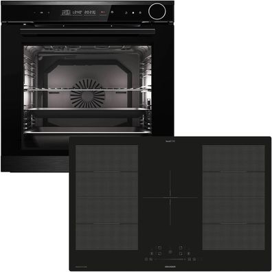 Oranier Dampf Backofen Set 14 Funktionen Einbau autark & Flächen-Induktion 80 cm