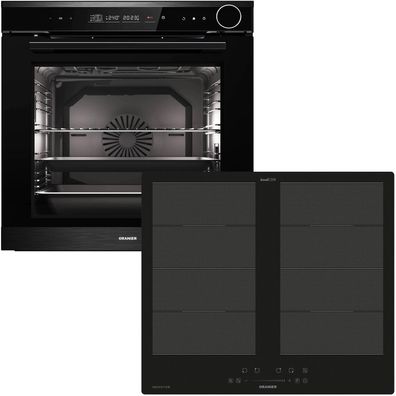 Oranier Dampf Backofen Set 14 Funktionen Einbau autark & Flächen-Induktion 60 cm