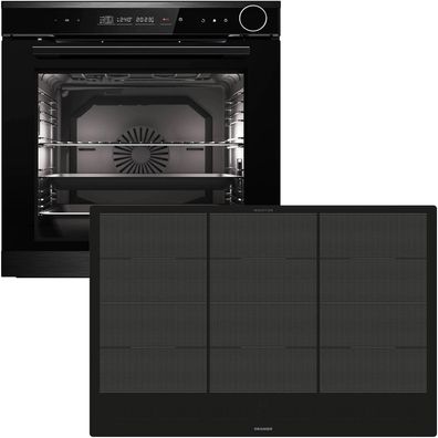 Oranier Dampf Backofen Set 14 Funktionen Einbau autark & Flächeninduktion 80 cm