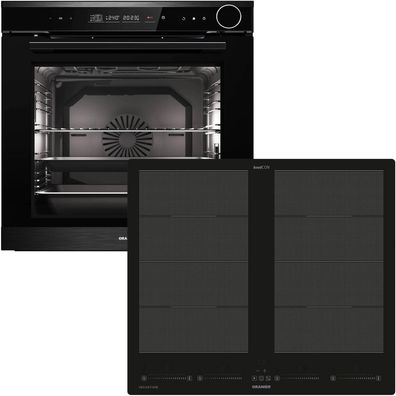 Oranier Dampf Backofen Set 14 Funktionen Einbau autark & Flächeninduktion 60 cm