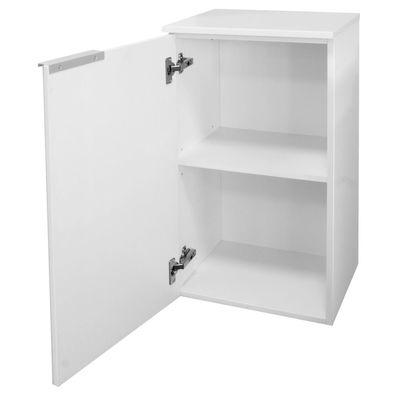 Fackelmann 80917 Unterschrank Kara Bianco 40 cm weiß lackiertes Glas links