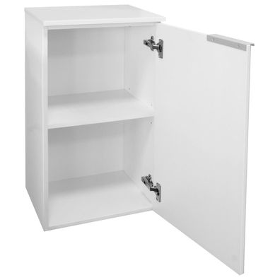 Fackelmann 80918 Unterschrank Kara Bianco 40 cm weiß lackiertes Glas rechts