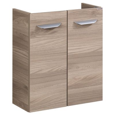 Fackelmann 79931 Waschbecken Unterschrank Gäste WC hängend 50 cm esche Optik