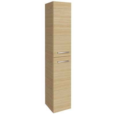 Fackelmann schmaler 2-türiger Hochschrank 162cm hoch hellbraun Türanschlag links