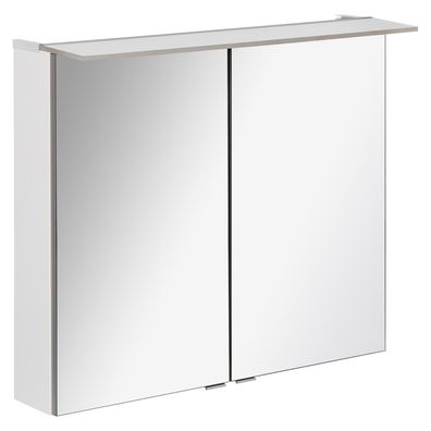 Fackelmann 84113 LED Spiegelschrank 80 cm weiß LED Badspiegel B. perfekt