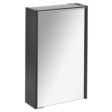 Fackelmann 82185 Spiegelschrank Bad mit LED Beleuchtung 50 cm anthrazit