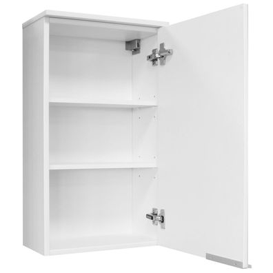 Fackelmann 80908 Hängeschrank Kara Bianco 40 cm weiß lackiertes Glas rechts