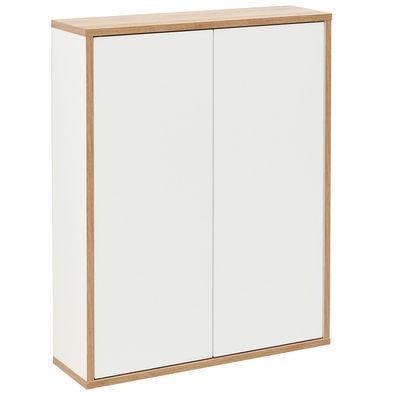 Fackelmann 84623 Doppel Hängeschrank hängend/stehend 60 cm weiß matt