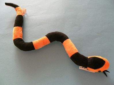 Plüschtier Korallenschlange 55cm Kuscheltiere Stofftiere Schlangen Reptilien
