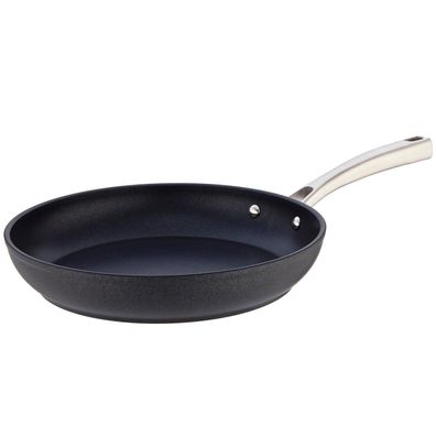 SKK Flachrand-Pfanne Ø 24 cm Antihaft Bratpfanne Induktion mit Edelstahl-Griff