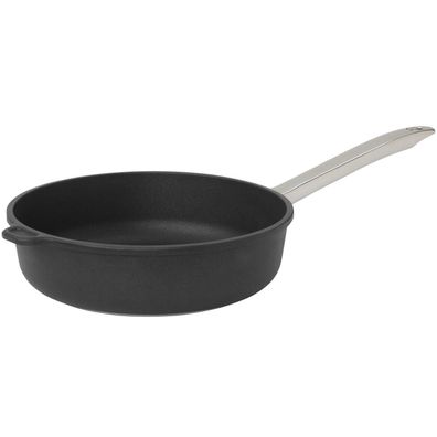 SKK Guss Schmorpfanne 28 cm Induktion Pfanne Antihaft hoher Rand Edelstahlgriff
