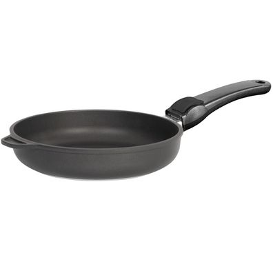 SKK Pfanne 28cm Hochrand-Bratpfanne Aluguss Stielpfanne Antihaft Griff abnehmbar